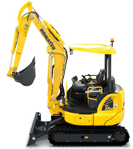 Komatsu Europe launches an all-new electric PC33E-6 mini excavator 